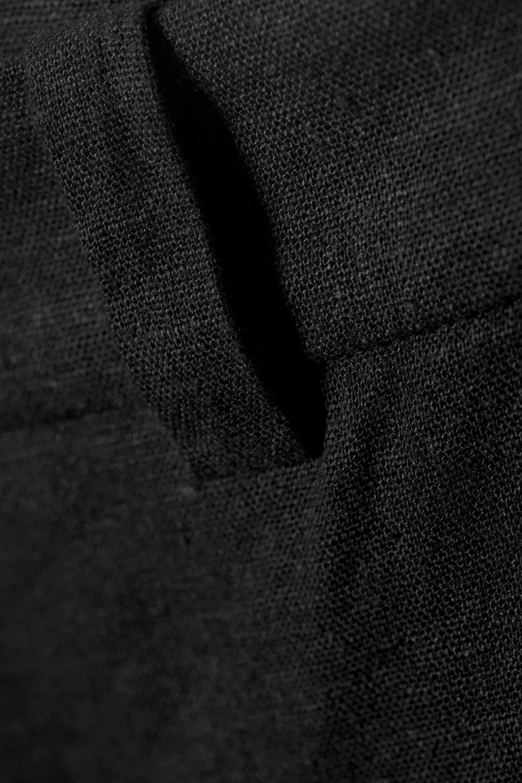 Weekday MID LINEN BLEND SUIT TROUSERS black Flash Sale