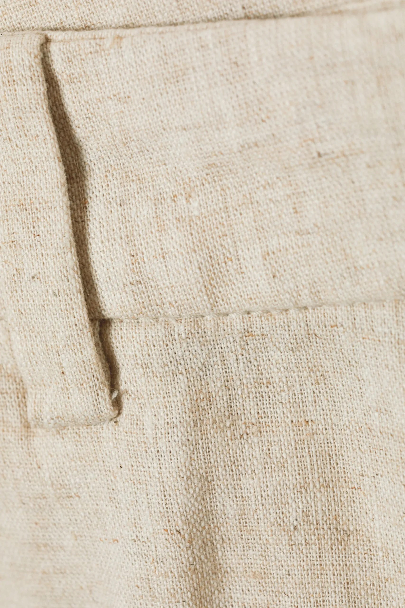 Weekday MID LINEN BLEND SUIT TROUSERS ecru Best