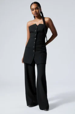Weekday MINI SUITING DRESS black stripe Best