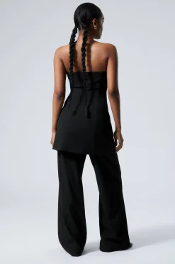 Weekday MINI SUITING DRESS black stripe Best