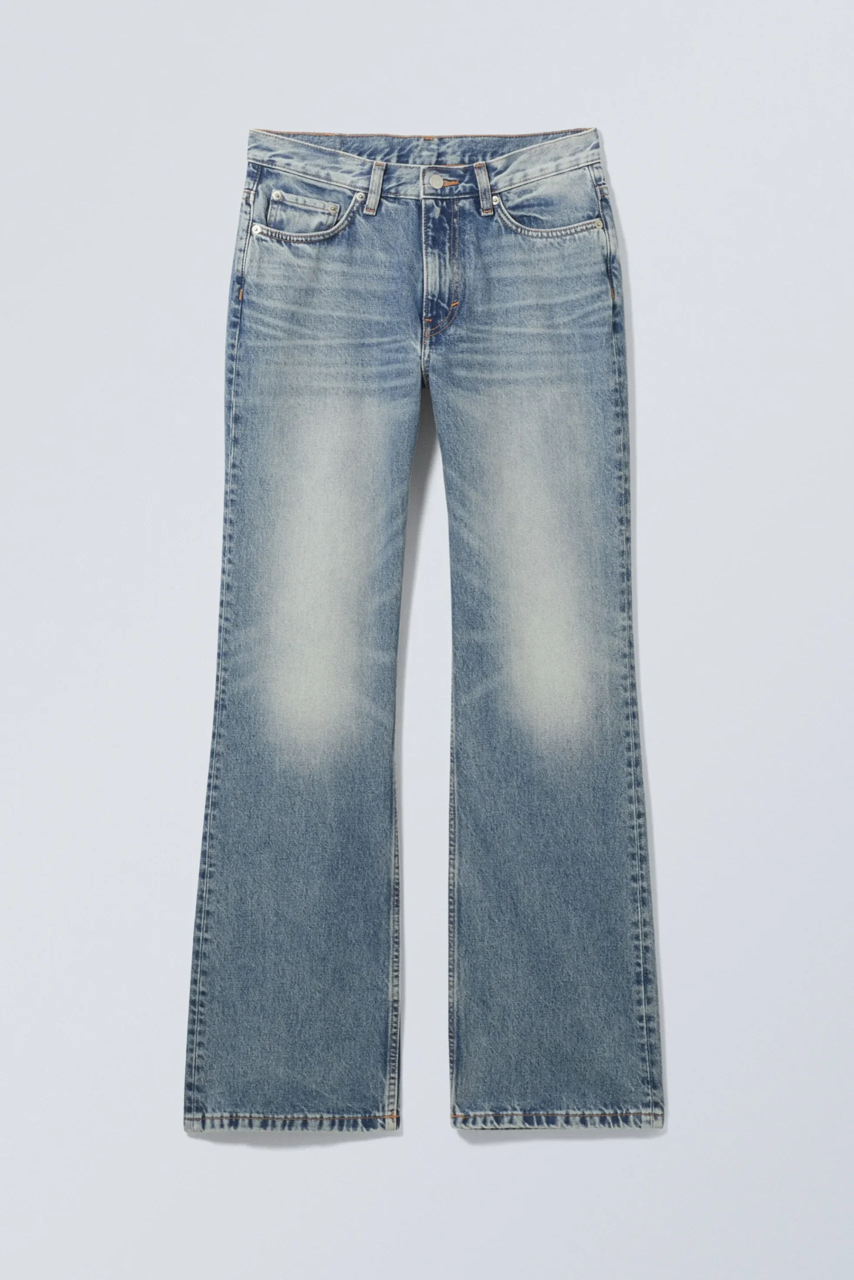 Weekday MOON MID RISE REGULAR BOOTCUT LEG JEANS seventeen blue medium blue Clearance