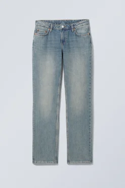 Weekday NAIL LOW RISE SLIM STRAIGHT LEG JEANS trove blue medium blue Best Sale