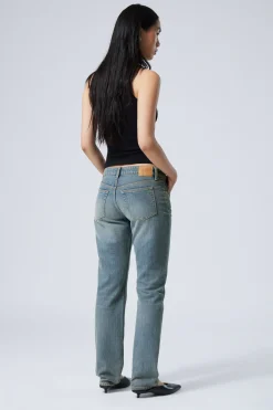 Weekday NAIL LOW RISE SLIM STRAIGHT LEG JEANS trove blue medium blue Best Sale