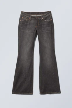 Weekday NOVA LOW RISE SLIM BOOTCUT LEG JEANS ash black black Online