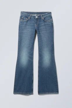 Weekday NOVA LOW RISE SLIM BOOTCUT LEG JEANS mine blue medium blue Shop
