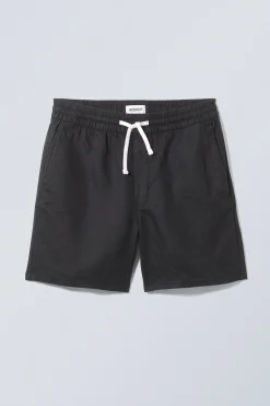Weekday OLSEN LINEN SHORTS black Flash Sale