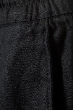 Weekday OLSEN LINEN SHORTS black Flash Sale