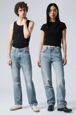 Weekday ORBIT MID RISE REGULAR STRAIGHT LEG JEANS seventeen blue medium blue Flash Sale