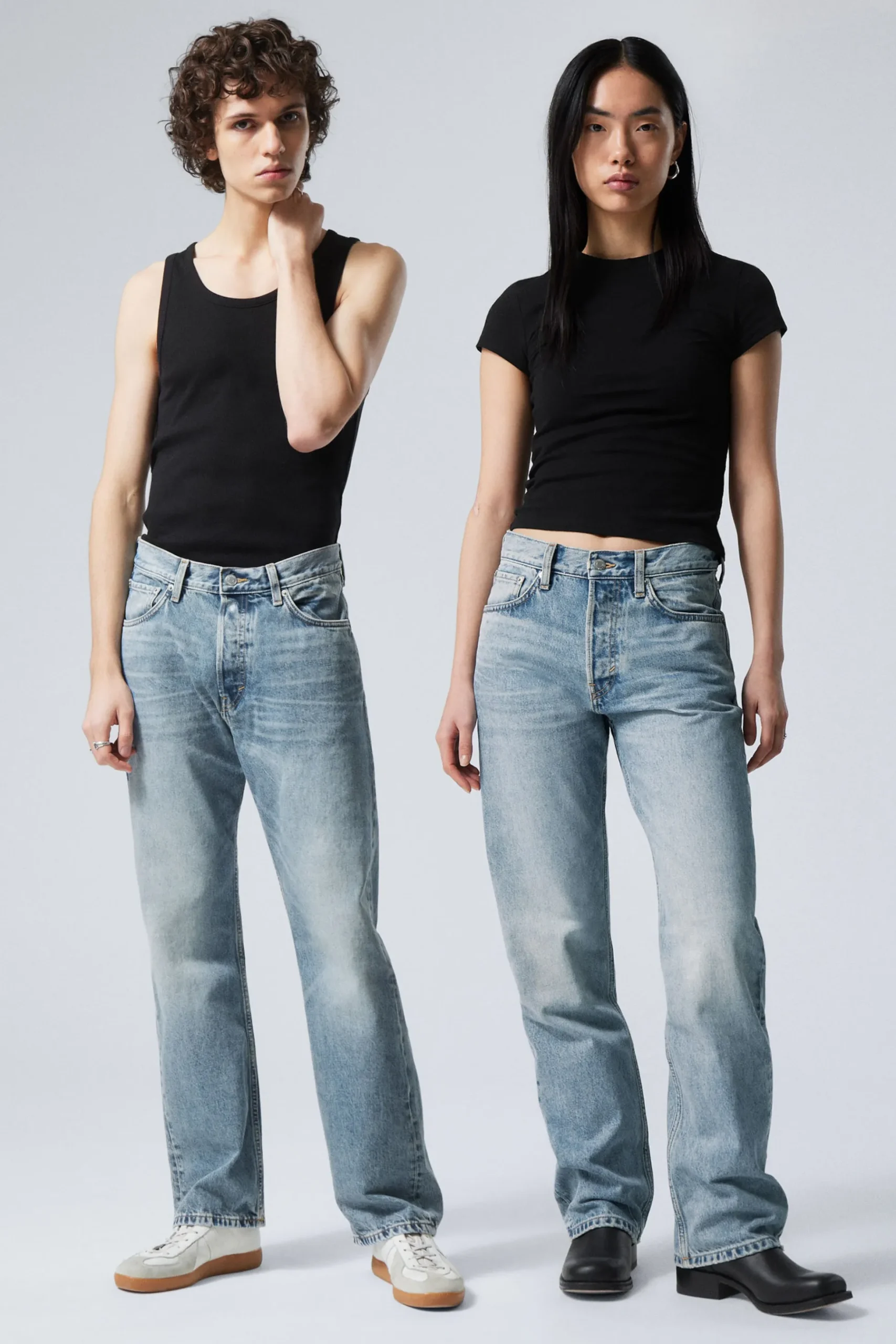 Weekday ORBIT MID RISE REGULAR STRAIGHT LEG JEANS seventeen blue medium blue Flash Sale