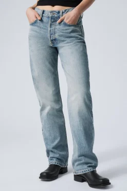 Weekday ORBIT MID RISE REGULAR STRAIGHT LEG JEANS seventeen blue medium blue Flash Sale