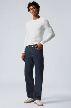 Weekday ORBIT MID RISE REGULAR STRAIGHT LEG JEANS blue rinse Flash Sale