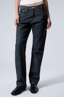 Weekday ORBIT MID RISE REGULAR STRAIGHT LEG JEANS blue rinse Flash Sale