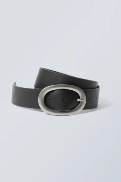Weekday OVAL BELT black Hot