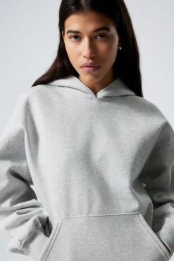 Weekday OVERSIZED HEAVYWEIGHT HOODIE light grey melange Cheap
