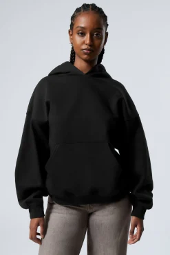 Weekday OVERSIZED HEAVYWEIGHT HOODIE black Best Sale