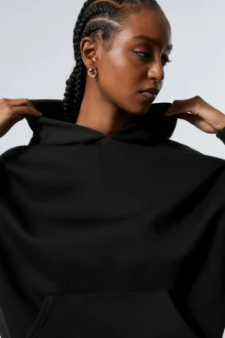 Weekday OVERSIZED HEAVYWEIGHT HOODIE black Best Sale