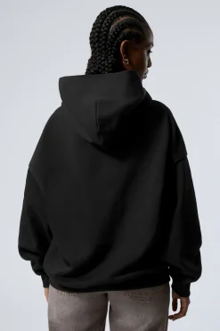 Weekday OVERSIZED HEAVYWEIGHT HOODIE black Best Sale