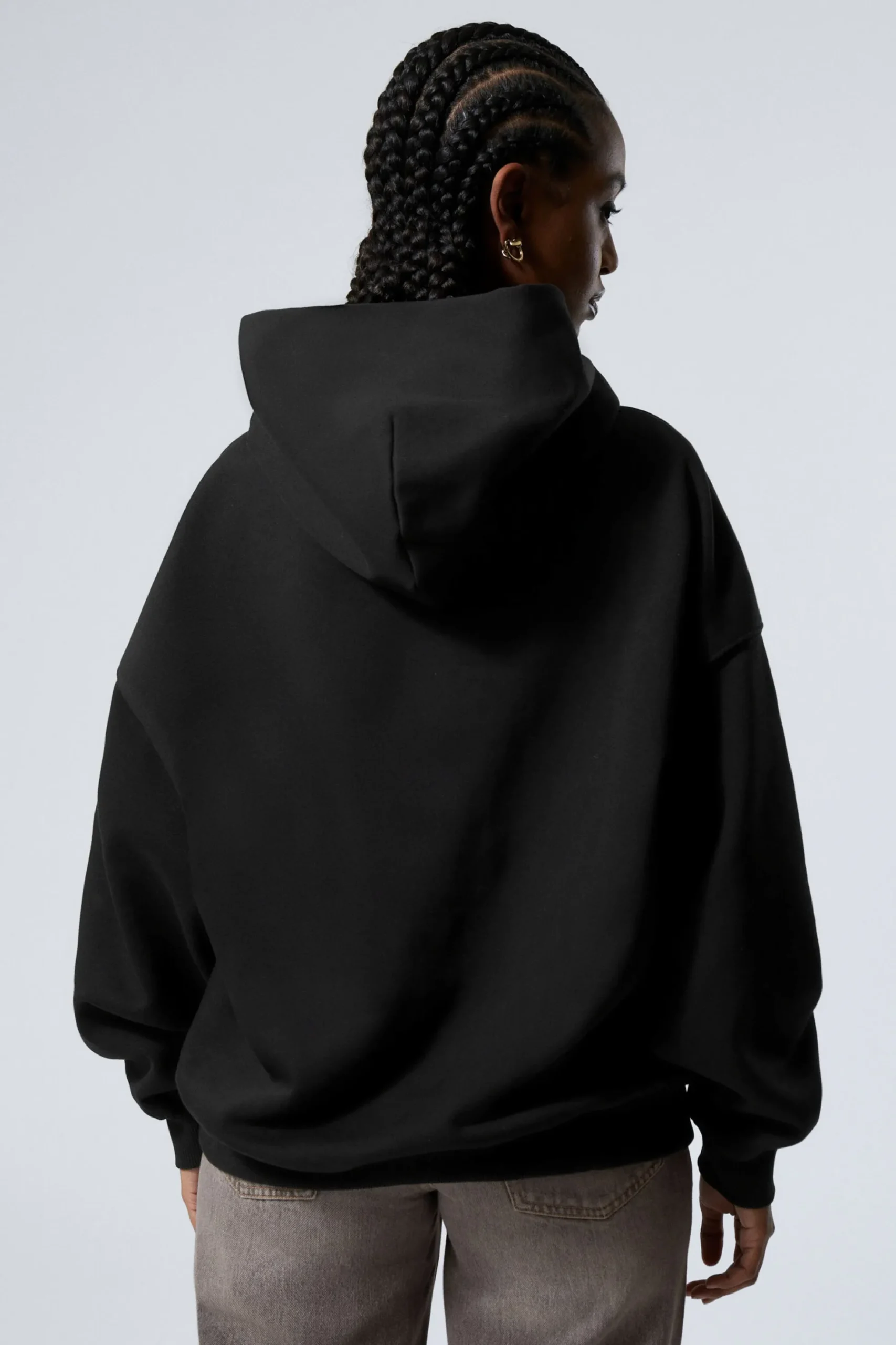 Weekday OVERSIZED HEAVYWEIGHT HOODIE black Best Sale