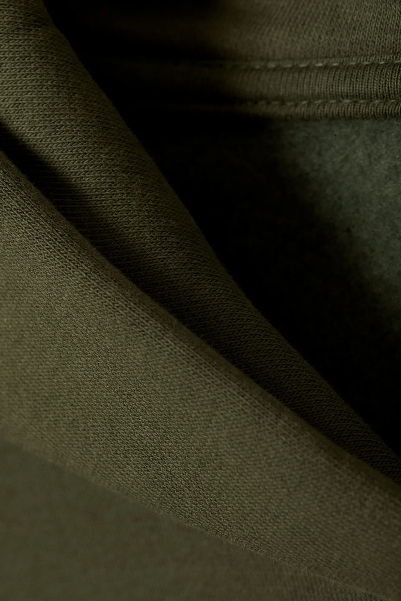 Weekday OVERSIZED HEAVYWEIGHT HOODIE dark khaki green Fashion