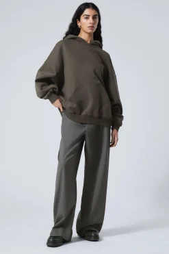 Weekday OVERSIZED HEAVYWEIGHT HOODIE dark grey New