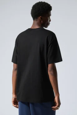Weekday OVERSIZED HEAVYWEIGHT T-SHIRT black Best