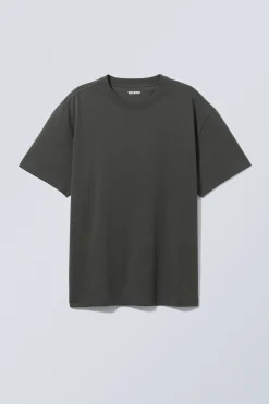Weekday OVERSIZED HEAVYWEIGHT T-SHIRT off black Cheap