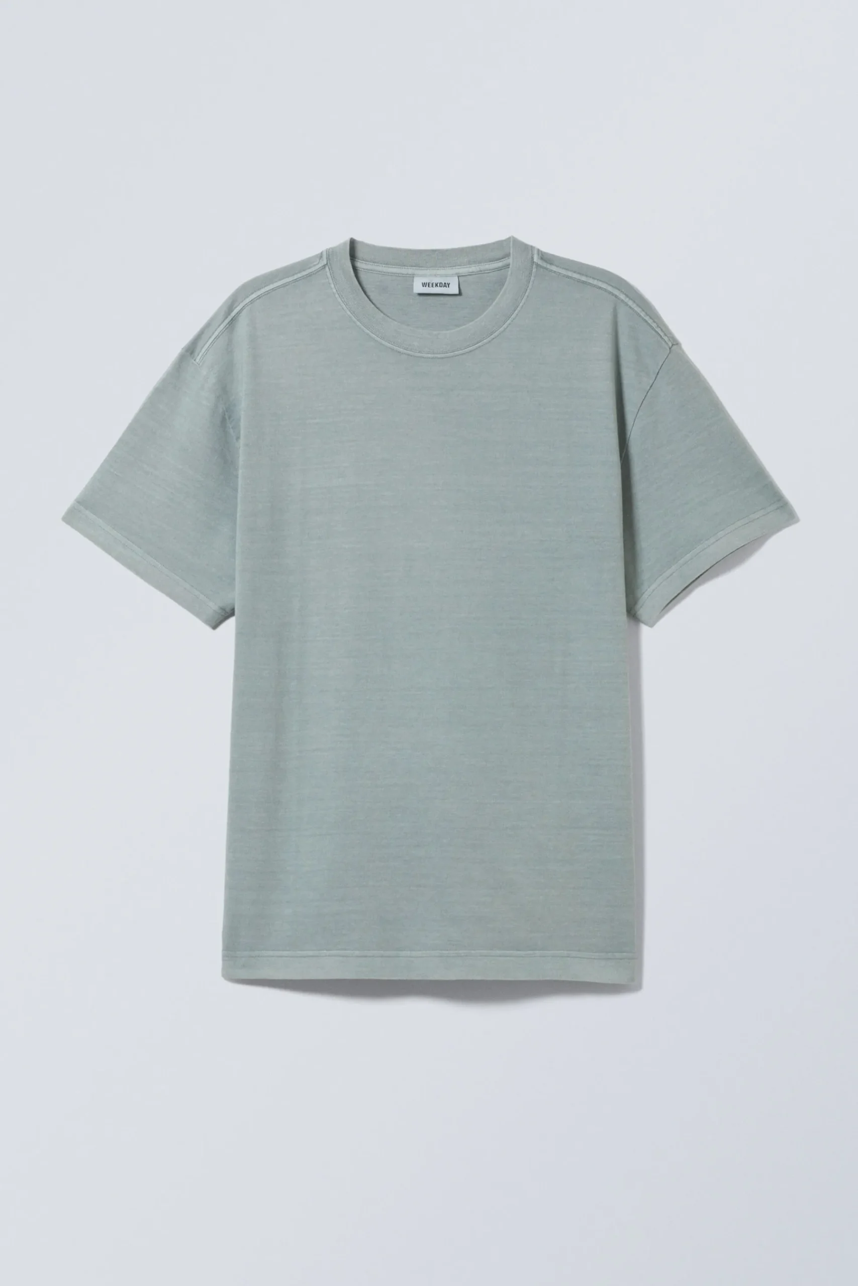 Weekday OVERSIZED HEAVYWEIGHT T-SHIRT washed grey/blue Cheap