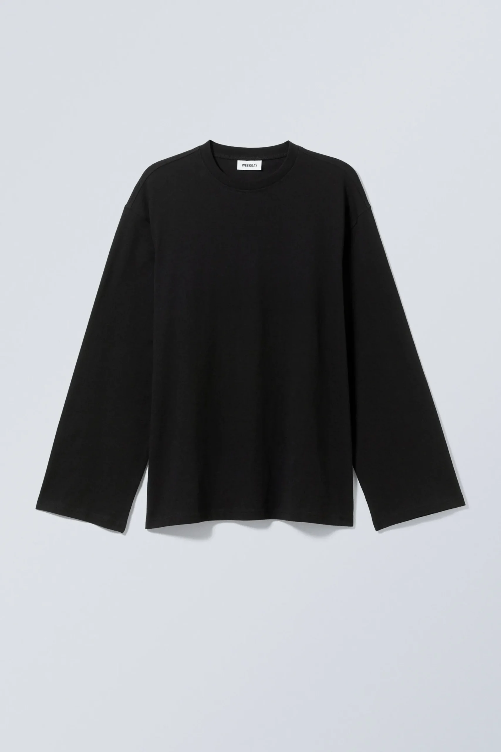 Weekday OVERSIZED LONG SLEEVE T-SHIRT black Fashion
