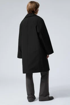 Weekday OVERSIZED PADDED CAR COAT black Sale