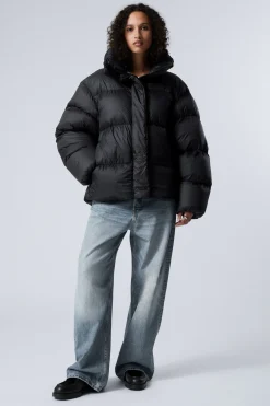 Weekday OVERSIZED RECYCLED DOWN PUFFER JACKET black Fashion
