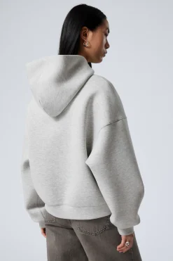 Weekday OVERSIZED SCUBA HOODIE light grey Hot