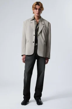 Weekday OVERSIZED SINGLE BREASTED BLAZER light dusty mole New