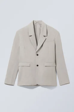 Weekday OVERSIZED SINGLE BREASTED BLAZER light dusty mole New