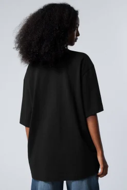 Weekday OVERSIZED T-SHIRT black New