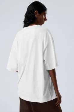 Weekday OVERSIZED T-SHIRT white Sale