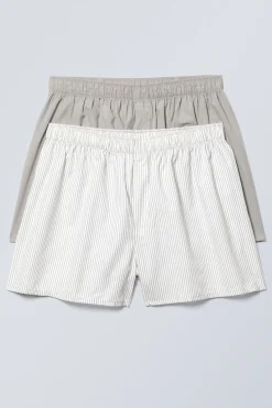 Weekday 2-PACK BOXER SHORTS grey Discount