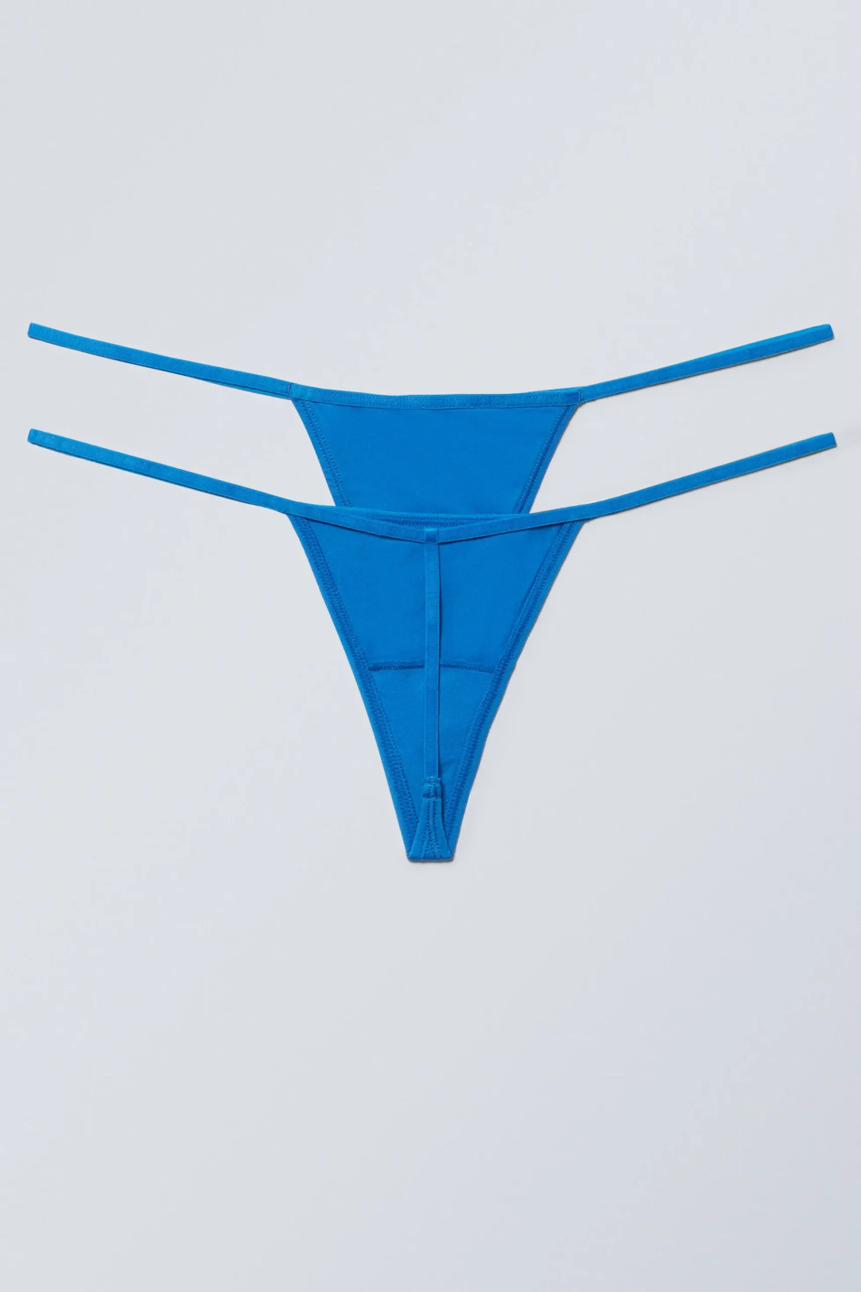 Weekday 2-PACK MINIMAL THONGS bright blue Clearance