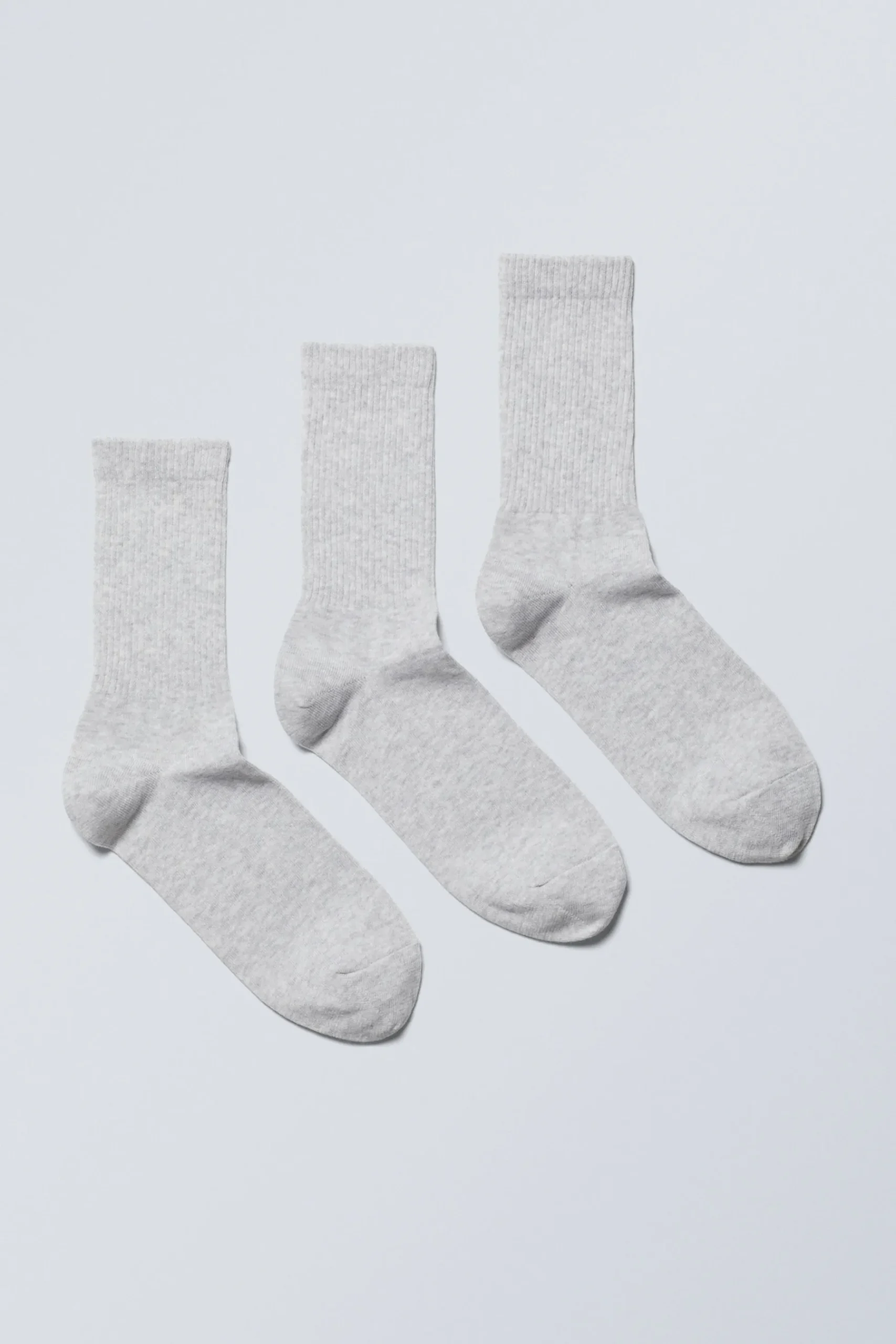 Weekday 3-PACK SPORT SOCKS grey melange Cheap