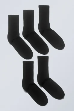 Weekday 5-PACK SPORT SOCKS black Online