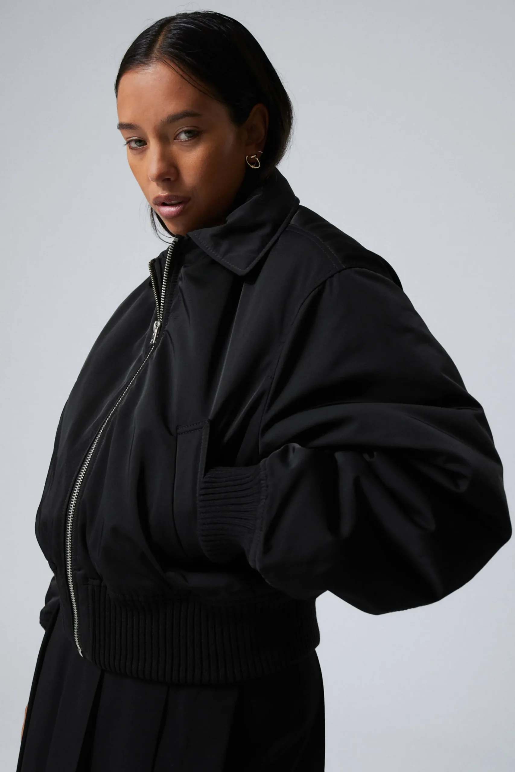Weekday PADDED BOMBER JACKET black Best
