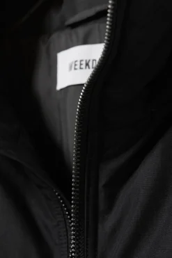 Weekday PADDED HOODED PUFFER JACKET black Flash Sale