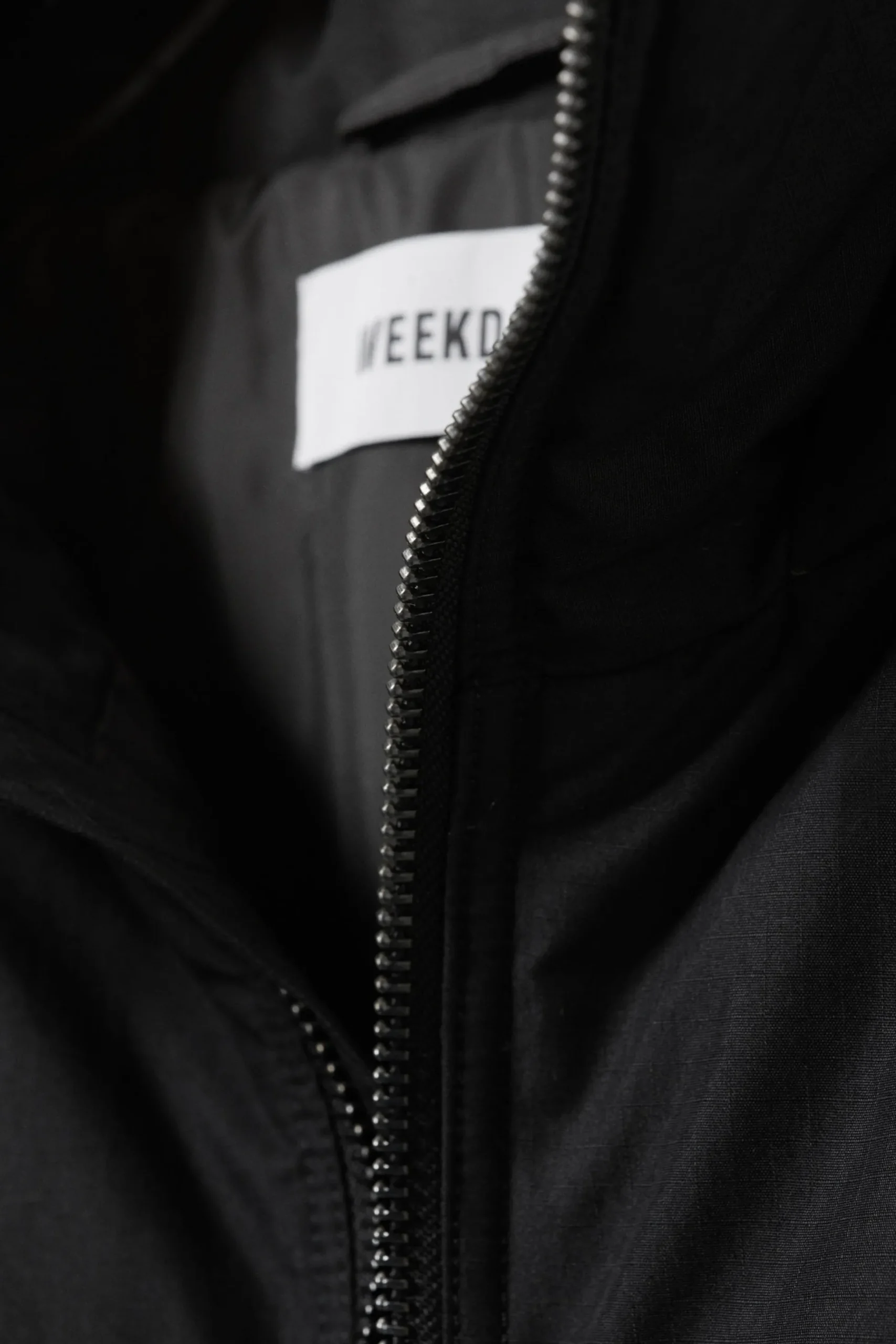Weekday PADDED HOODED PUFFER JACKET black Flash Sale