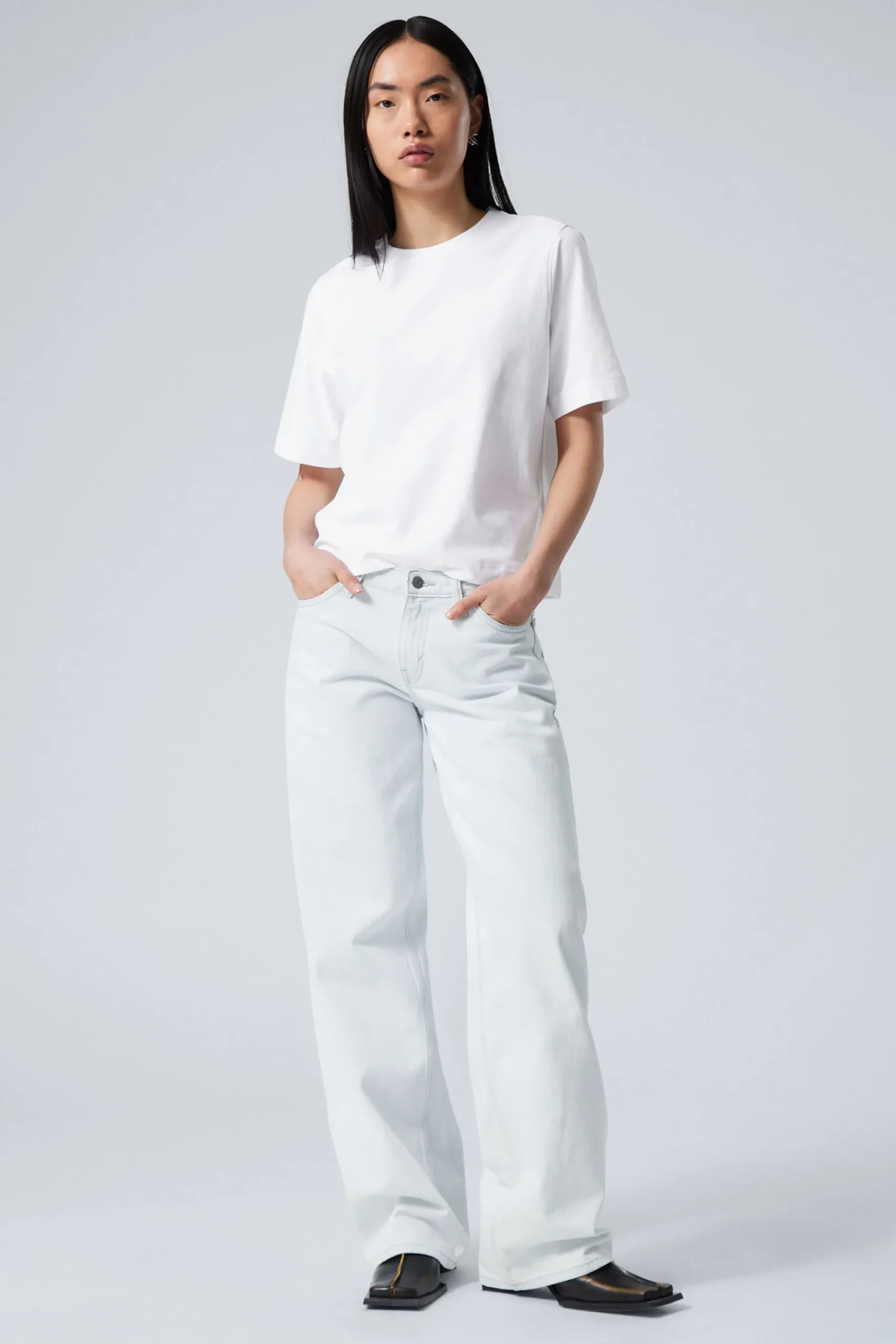 Weekday PERFECT BOXY T-SHIRT white Sale