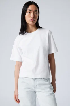 Weekday PERFECT BOXY T-SHIRT white Sale