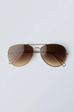 Weekday PILOT SUNGLASSES metal Best