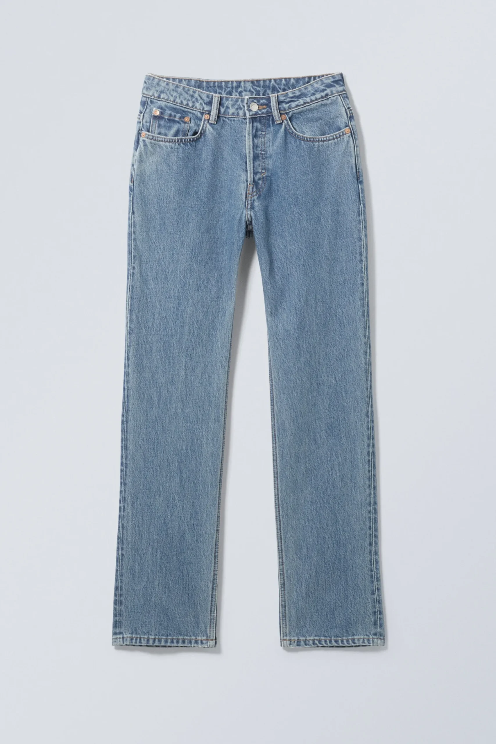 Weekday PIN MID RISE REGULAR STRAIGHT LEG JEANS 90s blue medium blue Online
