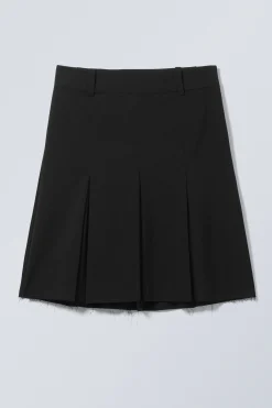Weekday PLEATED MIDI SUITING SKIRT black Cheap