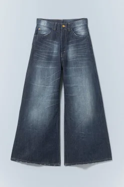 Weekday RAD SUPER REGULAR WAIST LOOSE WIDE JEANS star blue Shop