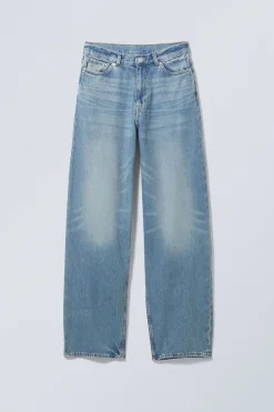 Weekday RAIL MID RISE LOOSE WIDE LEG JEANS seventeen blue medium blue Best