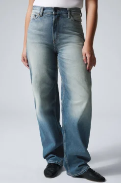 Weekday RAIL MID RISE LOOSE WIDE LEG JEANS jackpot blue medium blue Fashion